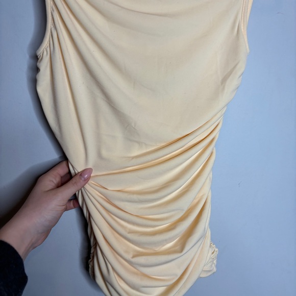 J. Crew Ruched Shell Top XS Yellow - Picture 6 of 9